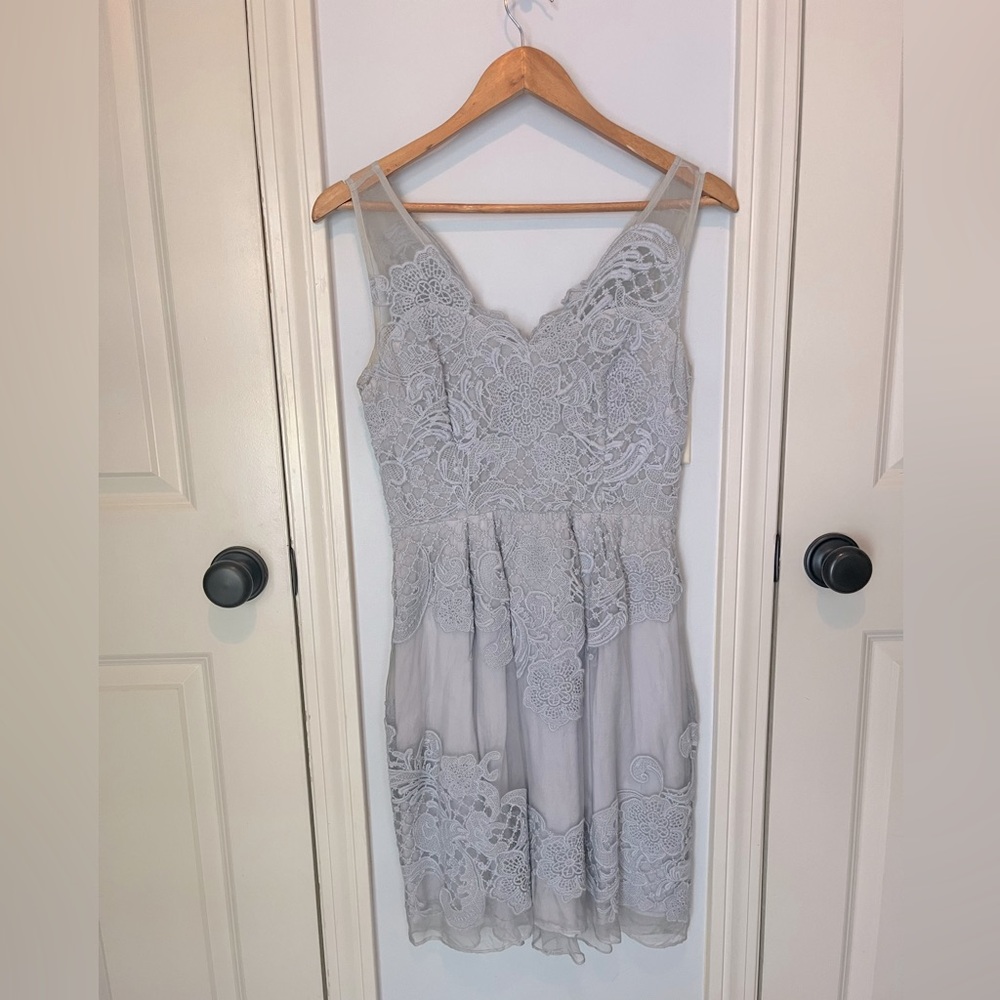 Yoana Baraschi Anthropologie lace fit and flare dress